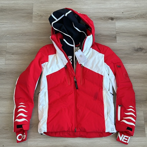 Bogner Jessy-D Down Ski Coat color fast red - Picture 5 of 14